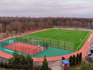 Появились кадры обновленного стадиона «Авангард» с высоты птичьего полета