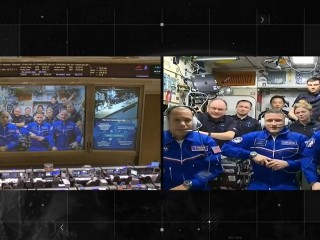 Космонавт Сергей Кудь-Сверчков передал привет родным с высоты 400 км