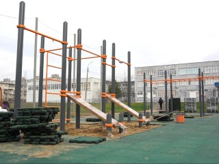 В Егорьевске сдавать нормы ГТО можно будет на новой воркаут-площадке в первой школе