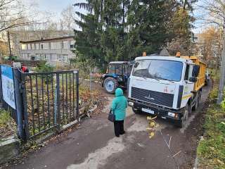 В Долгопрудном убрали наклоненные деревья, угрожавшие безопасности воспитанников «Звездочки»