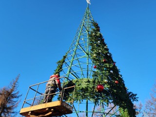В Селятине установили новогоднюю елку