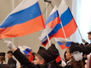 Кадетов школы № 11 посвятили в волонтеры «Боевого братства»