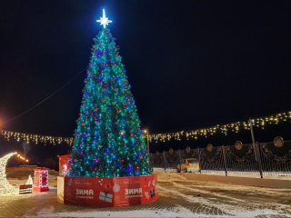 Десятиметровая ель с подсолнухами украсит парк в последних числах ноября