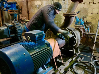 В Электрогорске смонтировали новый насосный агрегат