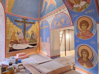 В Державном храме Фрязина завершается роспись алтаря
