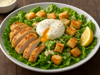 Салат с вау-эффектом: Цезарь с курицей — золотистая курочка, чесночные гренки и идеальный соус