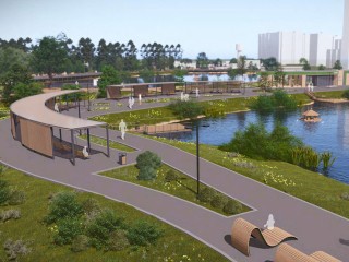 Новую лесопарковую зону начали обустраивать вблизи улицы Неделина в Щелково-7