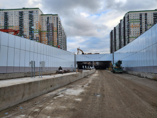 Близится завершение строительства нового участка Путилковского шоссе