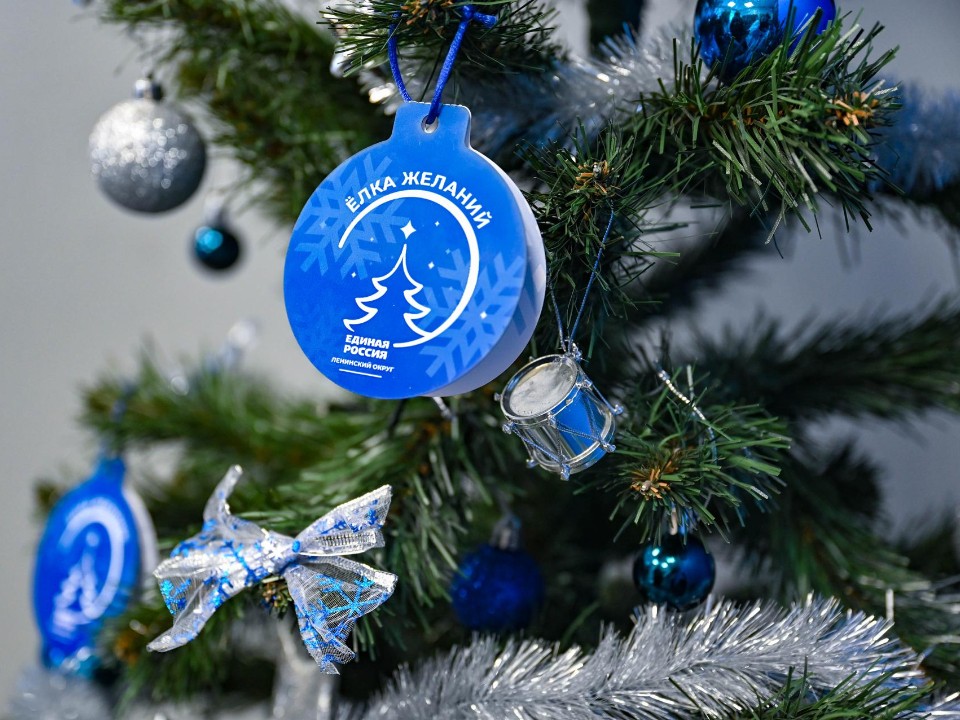 Акция «Елка желаний» в Ленинском округе: какую мечту детей исполнил депутат Госдумы