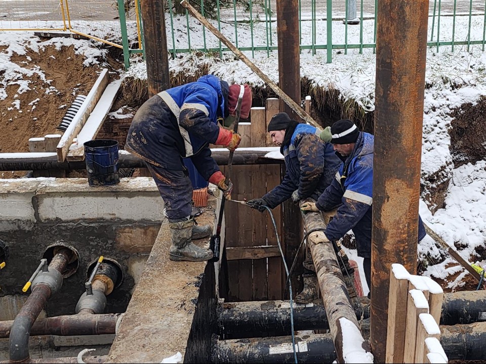 В Сычеве масштабный ремонт теплосетей вышел на финишную прямую