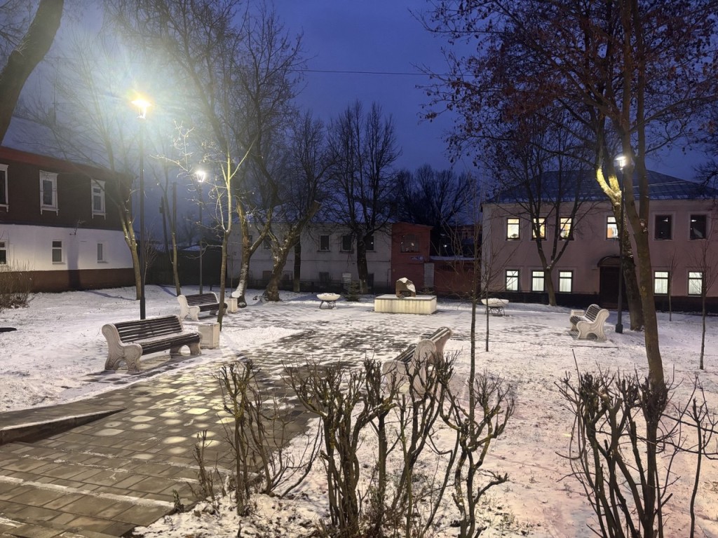 В Егорьевске два сквера получили освещение