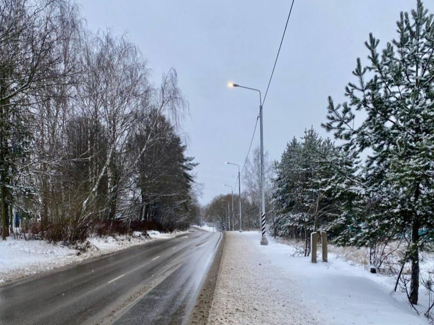 Дороги в огнях: где в Серпуховском округе установили новое наружное освещение