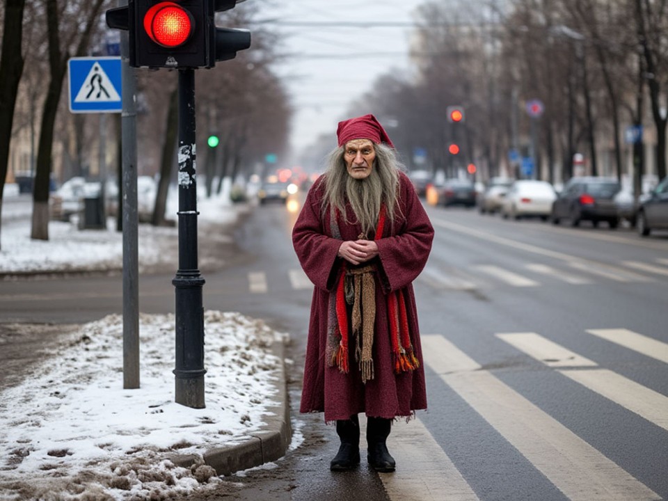 Баба Яга попала в ДТП в центре Дмитрова