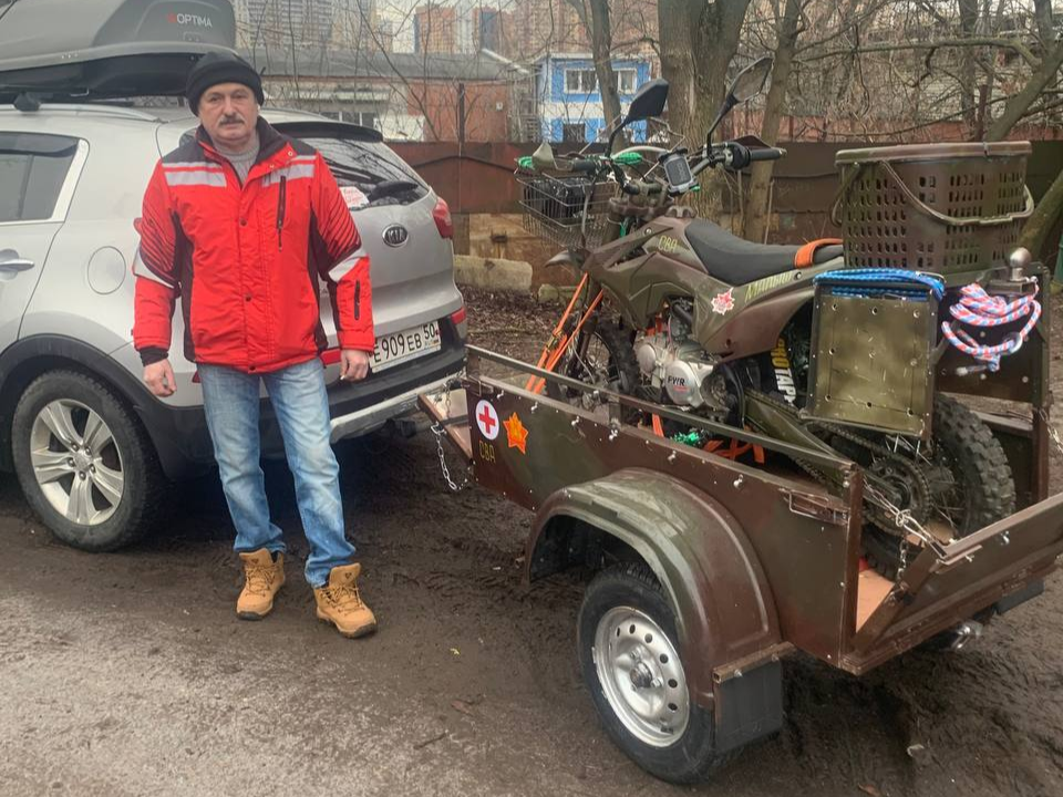 Ветеран-афганец создал уникальный прицеп для эвакуации раненых и перевозки грузов