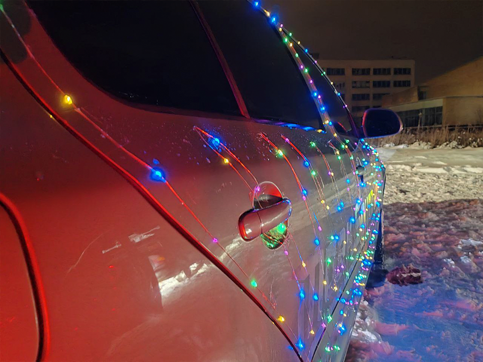 Первая в истории Зарайска «Автоелка» собрала более 50 участников