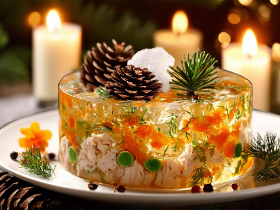 Кристально прозрачный куриный холодец: классика новогоднего стола — без мутности и сюрпризов