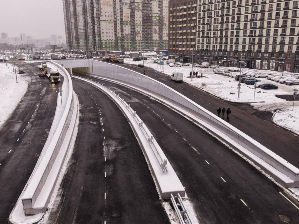 В интересах многих тысяч жителей: запущено движение по тоннелю на Путилковском шоссе