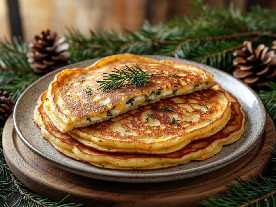 Никакой духовки и сложных замесов: блинчики с сыром и укропом — вкусная альтернатива хлебу