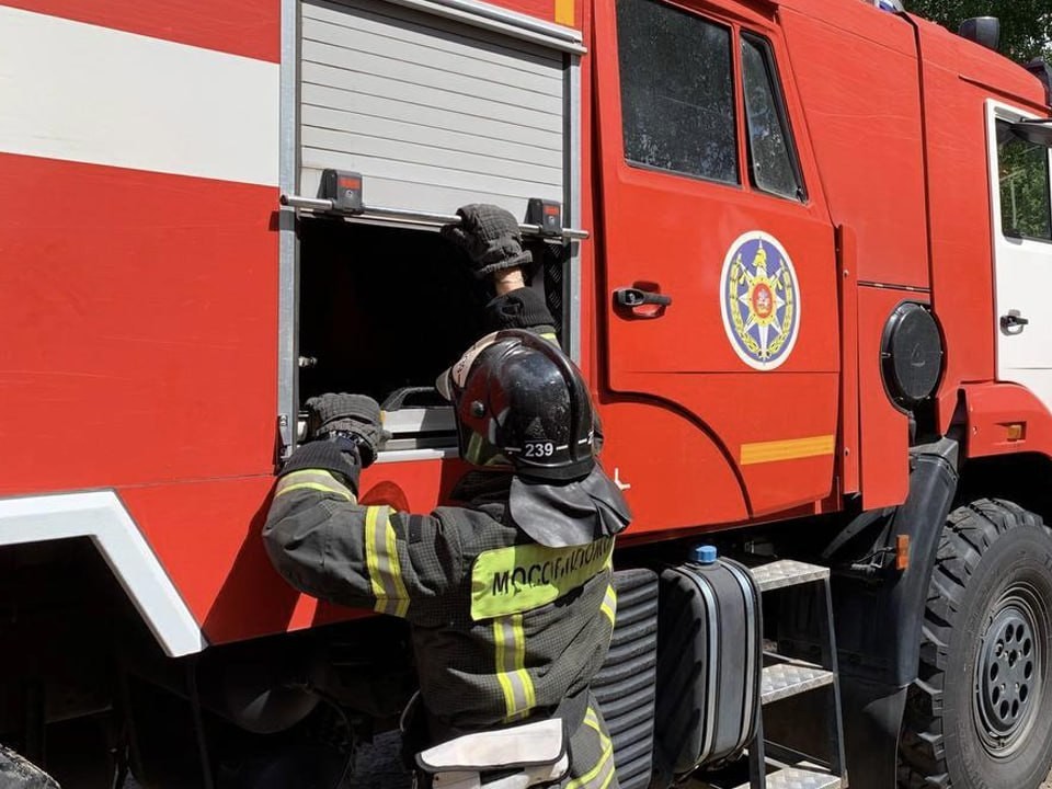 Пожар в академии МВД ликвидировали на севере Москвы