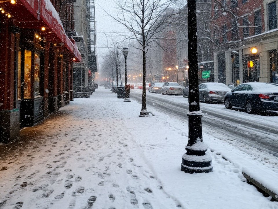 Сильнейший снегопад надвигается на Балашиху