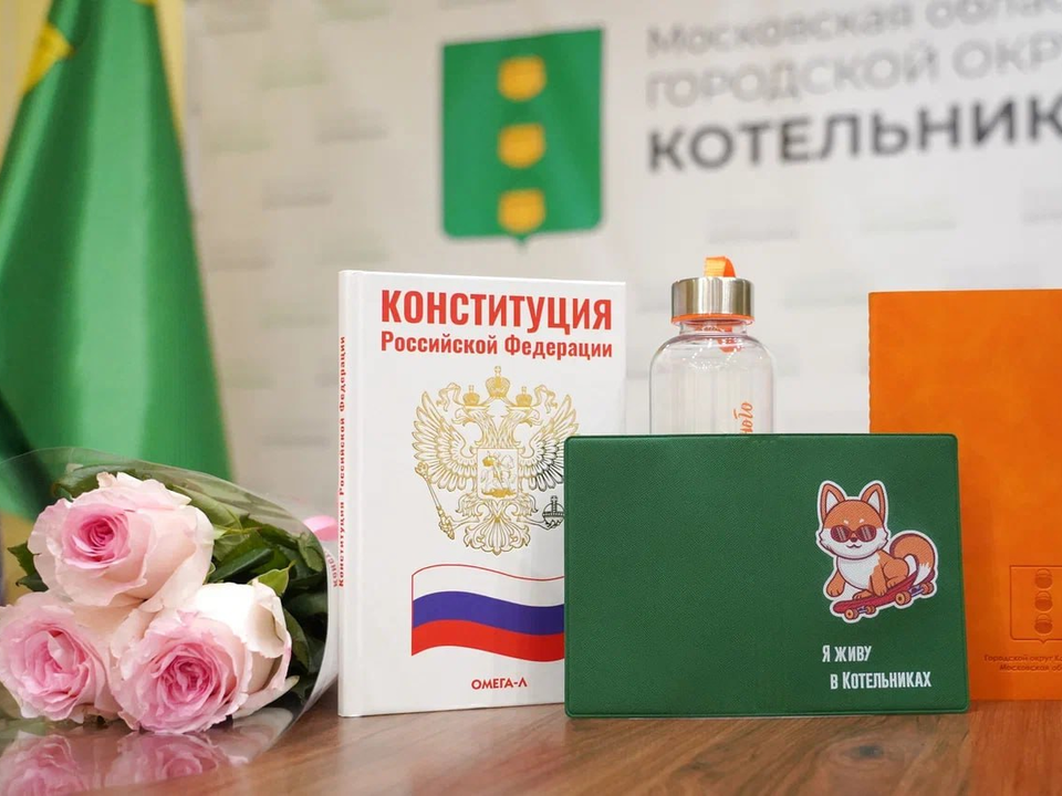 Пятеро подростков в Котельниках получили первые паспорта и экземпляры Конституции РФ