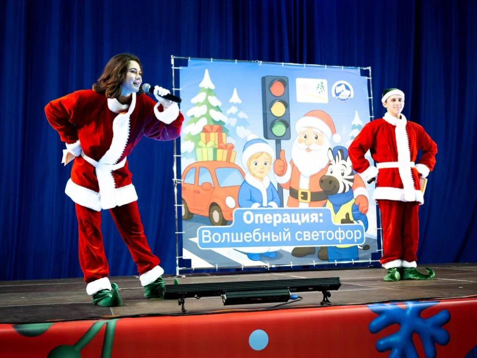 «Операция: Волшебный светофор» в Люберцах: более 300 детей учили ПДД с Дедом Морозом