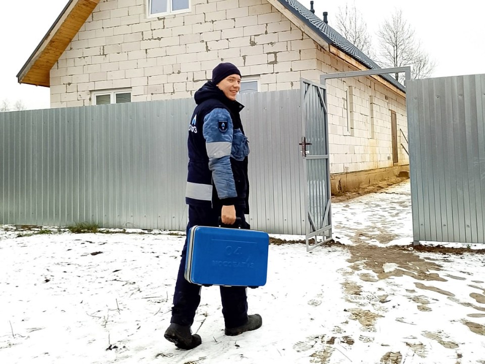 Газопровод на участке жителя Нижнего Хорошова построили за полдня