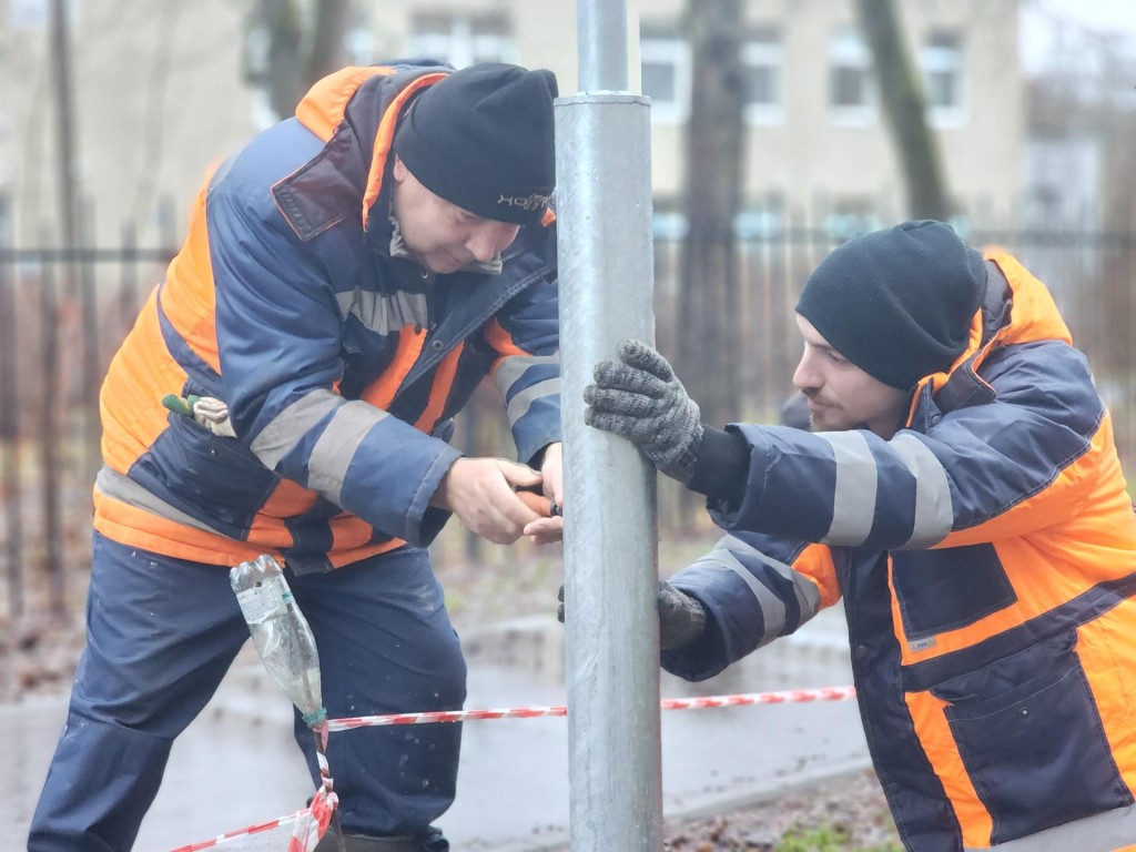 В Черноголовке заканчивают установку двадцати новых фонарей