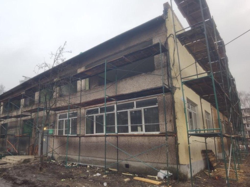 От фасада до пищеблока: в Жуковском ремонтируют детский сад на улице Гагарина