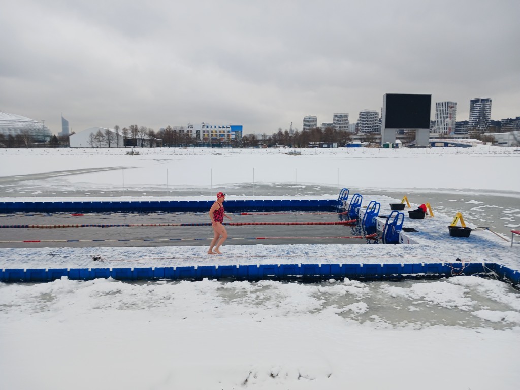Моржи из Лыткарина выступили в эстафете и заняли призовое место