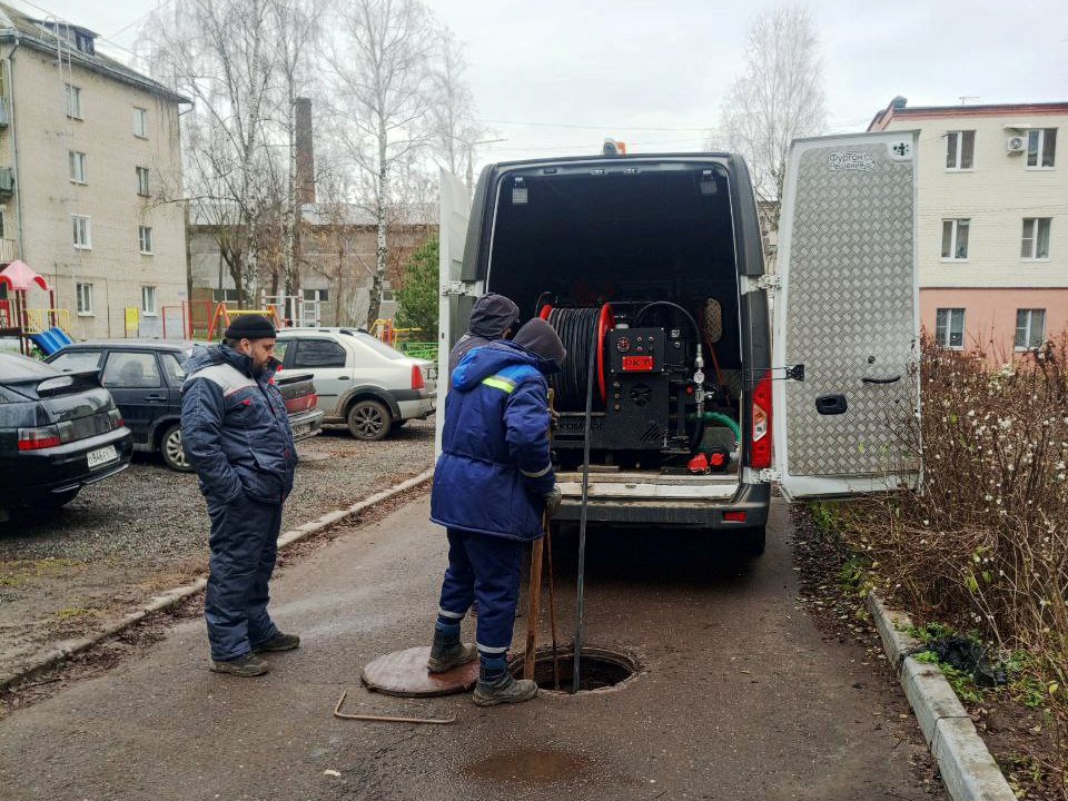 Почти 20 засоров канализации устранили в Пушкино за два дня