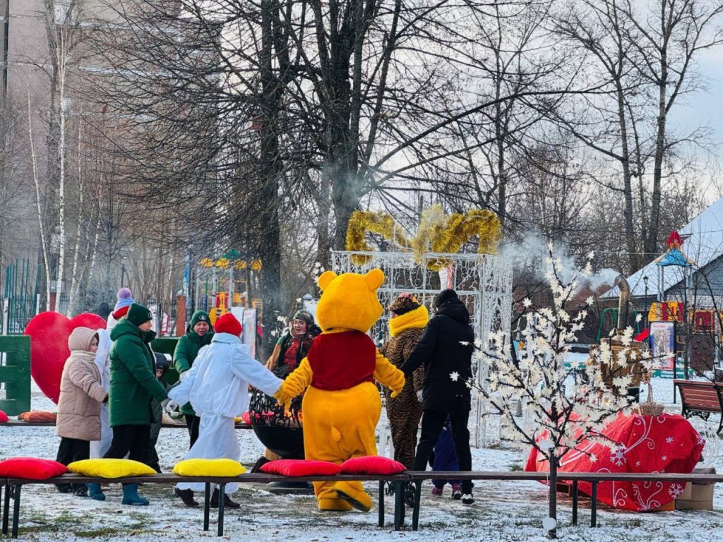 Знак качества от Деда Мороза: «Зона очага» в Вербилковском парке стала лучшей в Подмосковье