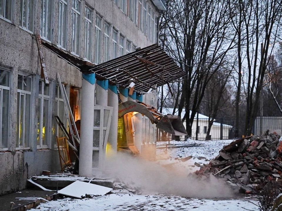 До конца года в Липицкой школе планируют залить плиту основания и смонтировать коммуникации