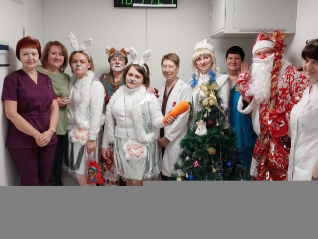 Деды Морозы поздравили медиков и пациентов Каширской больницы