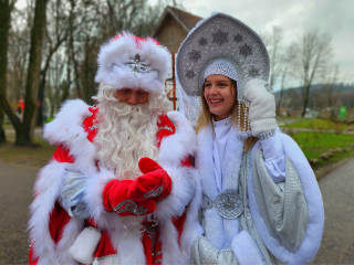 Праздничную программу подготовили во второй день нового года во Фрязинском лесопарке