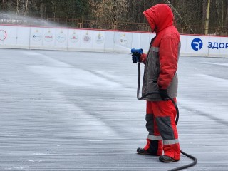 Протвинцы получат к Новому году каток, который не растает в оттепель