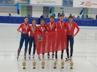 Команда бронницкого ГУОР завоевала бронзу на первенстве России по шорт-треку