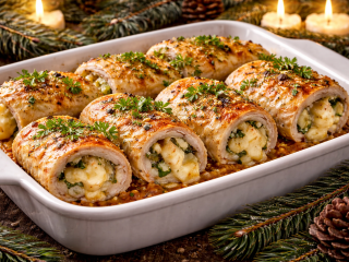 Куриные рулетики с сыром в духовке — сочный и нежный ужин за 30 минут