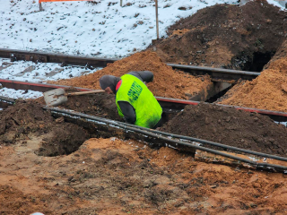 Рабочие приступили к строительству нового надземного перехода через станцию «Подлипки-Дачные»