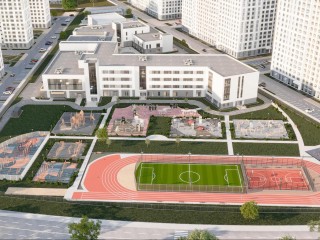 От актового зала на 662 места до workout‑зоны: как в Химках строят современную школу на 1325 мест