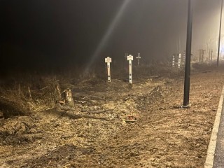 Большую лужу убрали возле дороги от Суворовских прудов до Леонихи