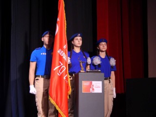 Копия водруженного над Рейхстагом Знамени Победы отправилась в Назарьевское