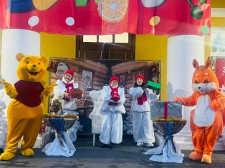 Огненное шоу и хороводы: в поселке Вербилки официально открыли зимний сезон