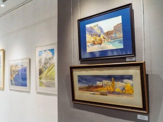 Акварели, которые пишут прямо на морозе: в Орехово-Зуеве открыли выставку Черногалова