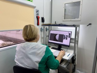 Забота в шаговой доступности: маммографический комплекс разместили рядом с женской консультацией в поселке Тучково для удобства пациенток