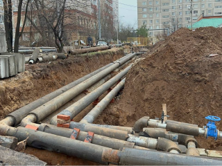 В Домодедове заменили 265 метров труб отопления и горячей воды