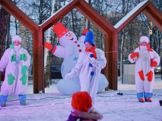 Дед Мороз, танцы и огненное шоу: праздник «Новый год под шубой» собрал гостей