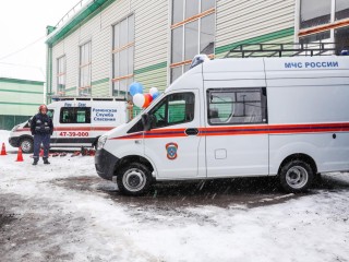 Новую спасательную машину получили в подарок к профессиональному празднику сотрудники «Рамспас и ПЧС»