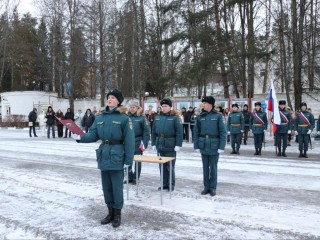 Новобранцы приняли присягу в воинской части под Рузой