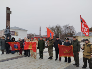 Зарайские школьники и ветераны прошли путем Девятой танковой бригады